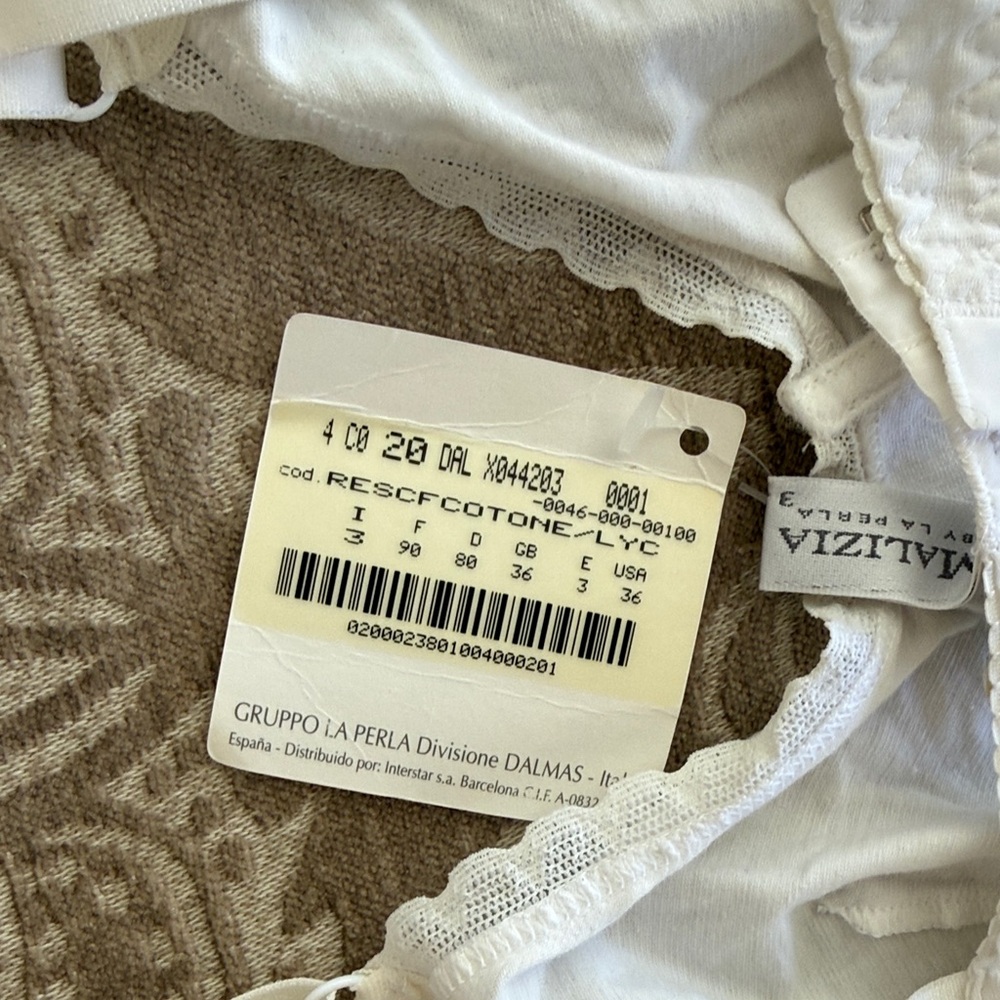 La Perla MALIZIA Elegant White Underwire Bra NWT - Picture 7 of 8